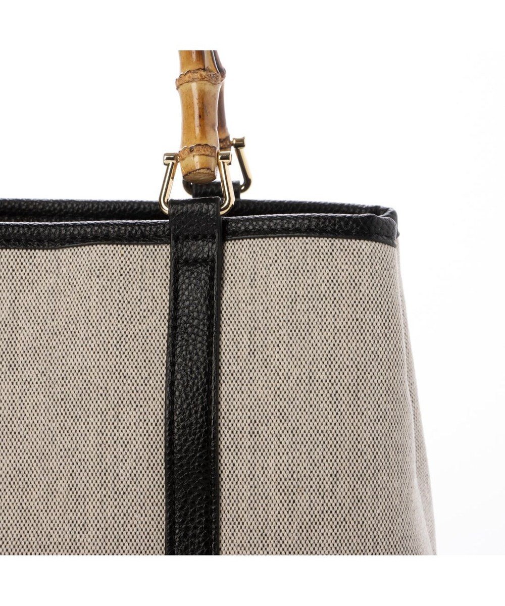 UNBILLION カシュカシュ cachecache / バンブーハンドルエルガリー2wayトート 