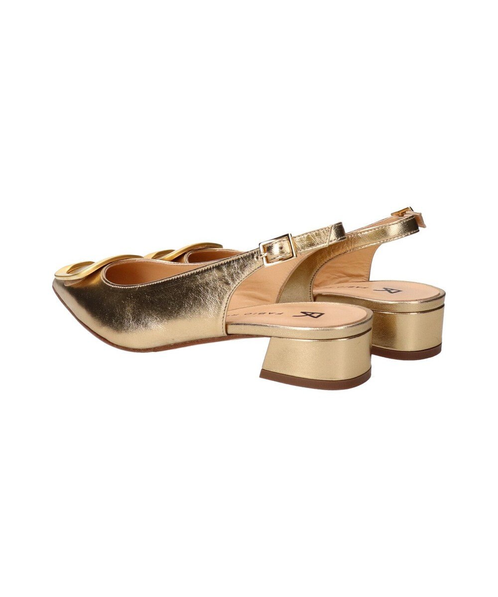 INTER-CHAUSSURES 【FABIO RUSCONI】ポインテッドトウバックルバックバンド 