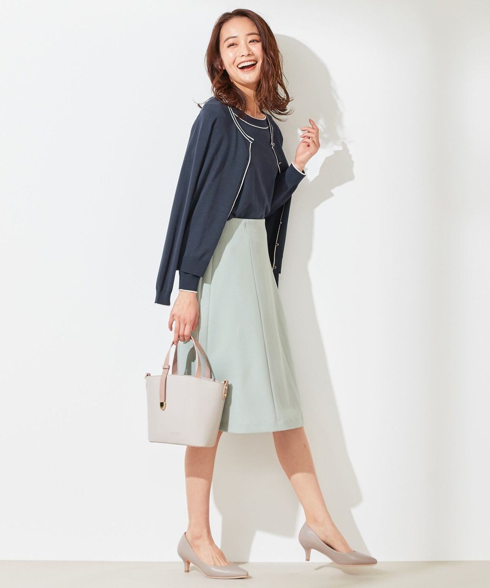 ANY SIS 【洗える】サイドベルト スカート 