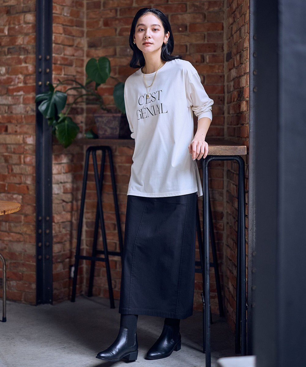 ANY ロゴロングスリーブTシャツ 