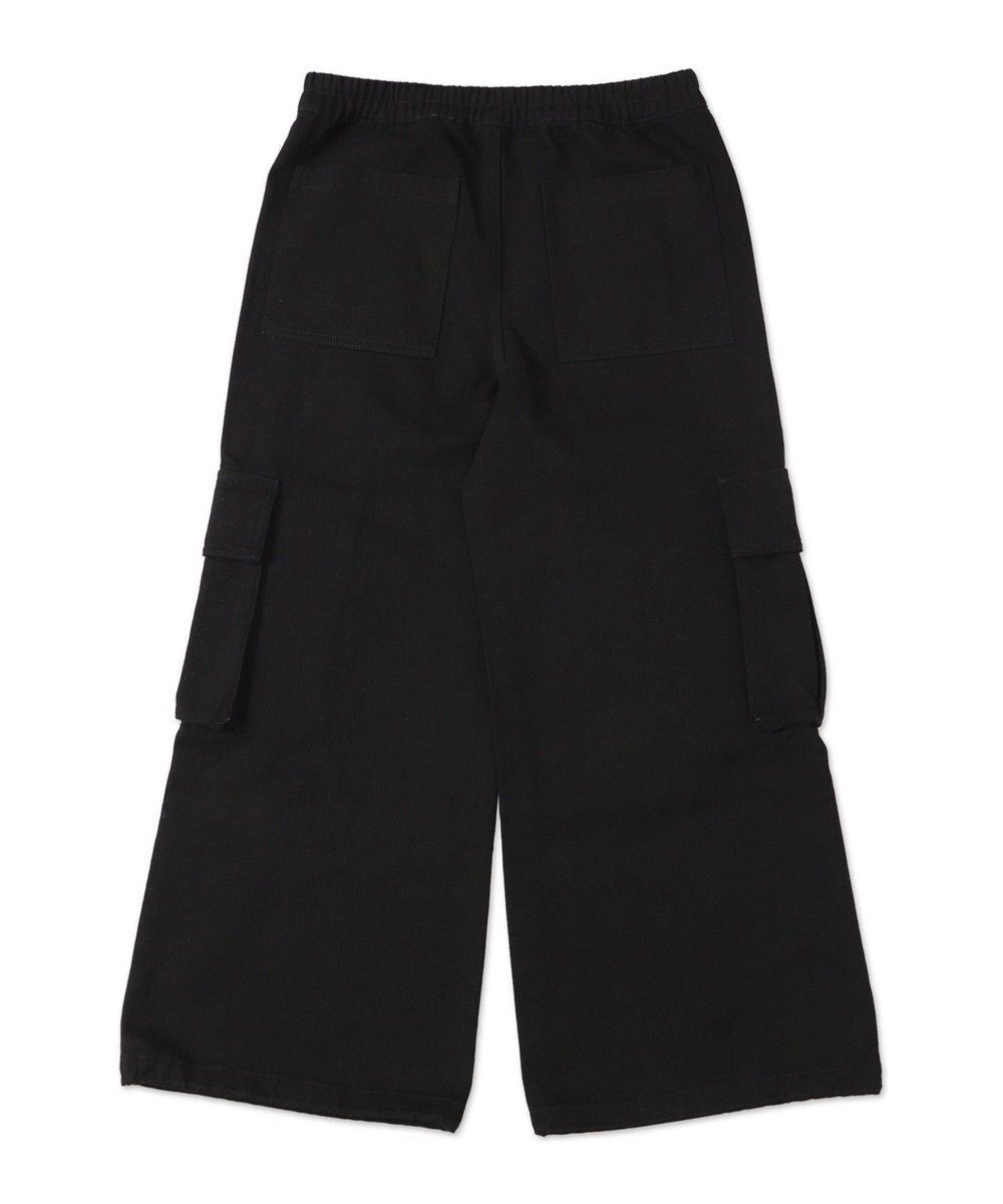 WEGO 【ウエストゴム】スーパーフレアカーゴパンツ 