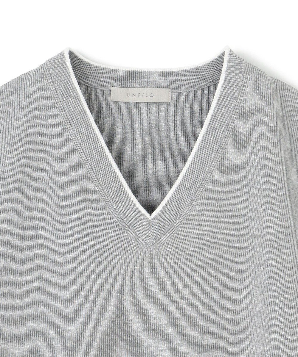 UNFILO MENS スタイリッシュ ニット ベスト 