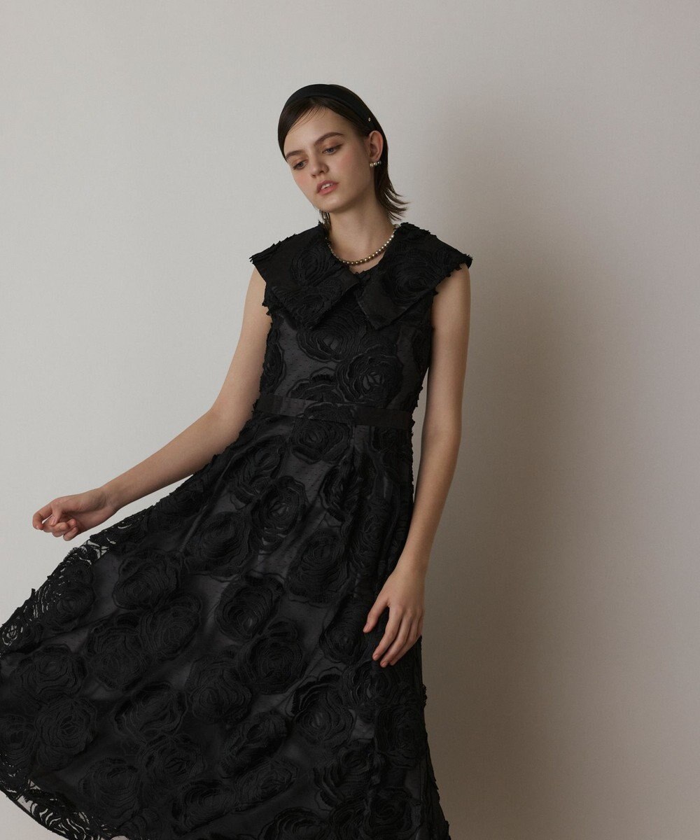 GRACE CONTINENTAL ローズ刺繍ワンピース 