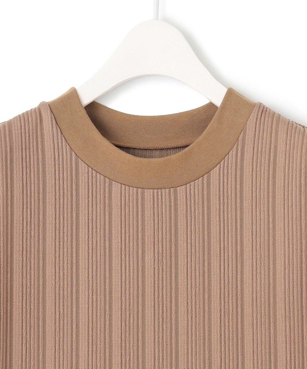 ICB 【洗える】 ランダムストライプリップル プルオーバー 