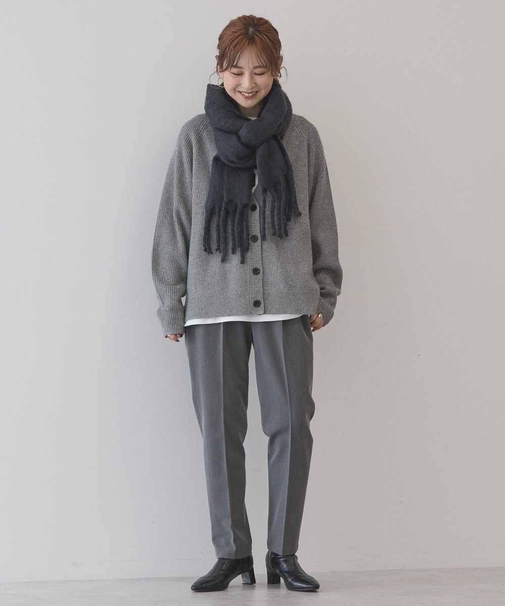 AMERICAN HOLIC バイパチラメ入りＶネック片畦ニットカーディガ 