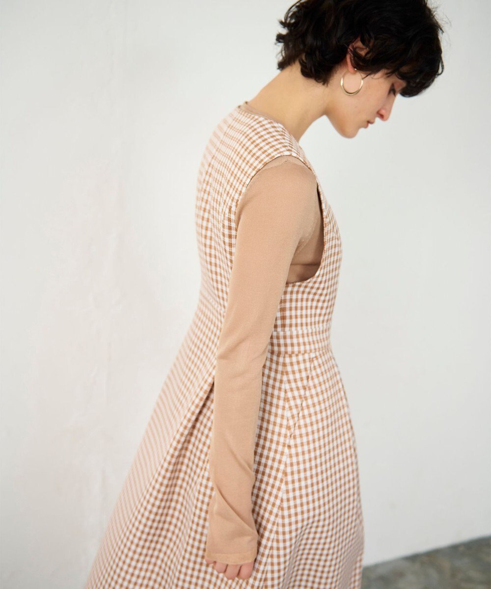 GRACE CONTINENTAL チェックジャンパースカート 