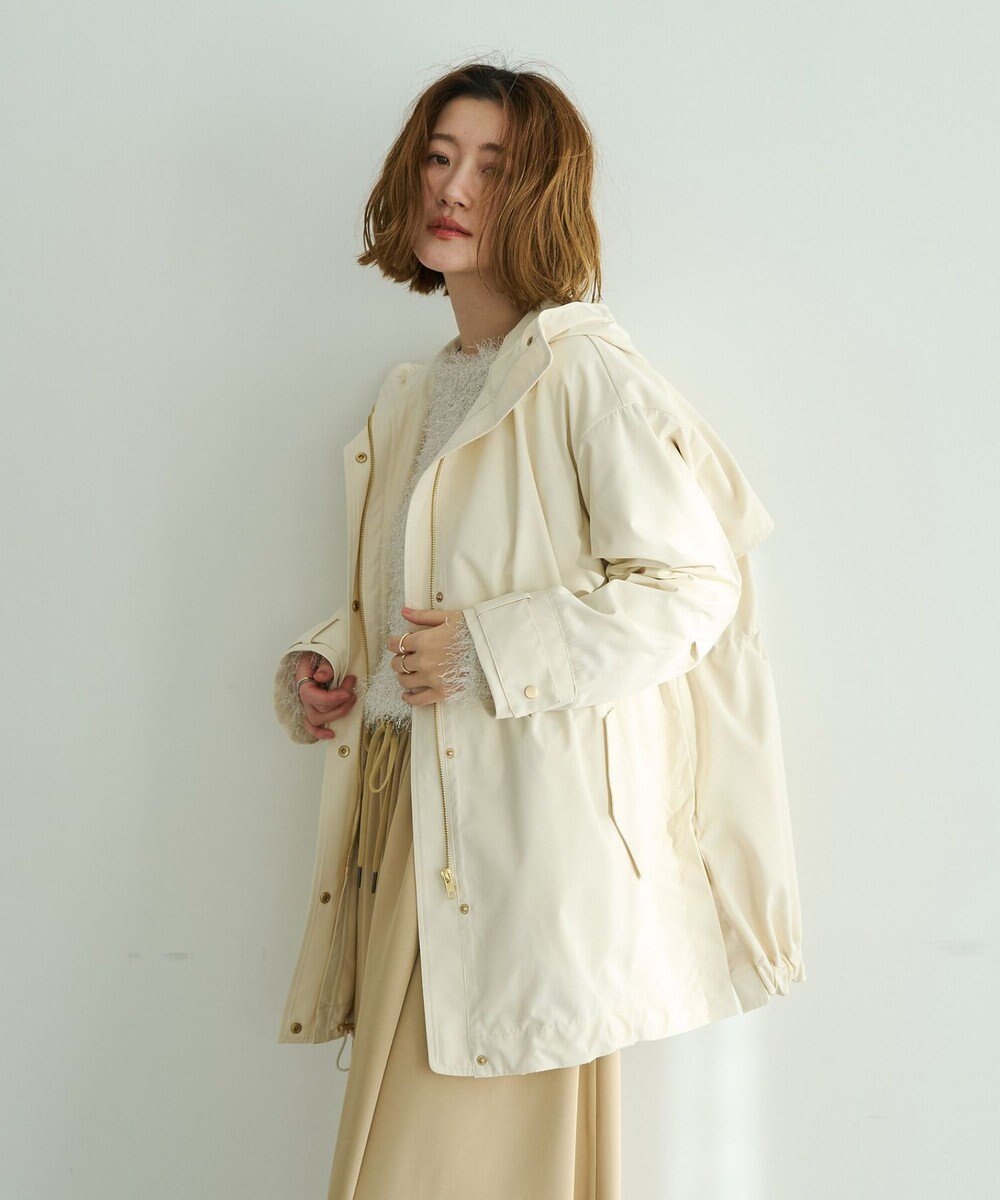 YECCA VECCA [撥水/花粉ガード]ミドル丈マウンテンパーカー 