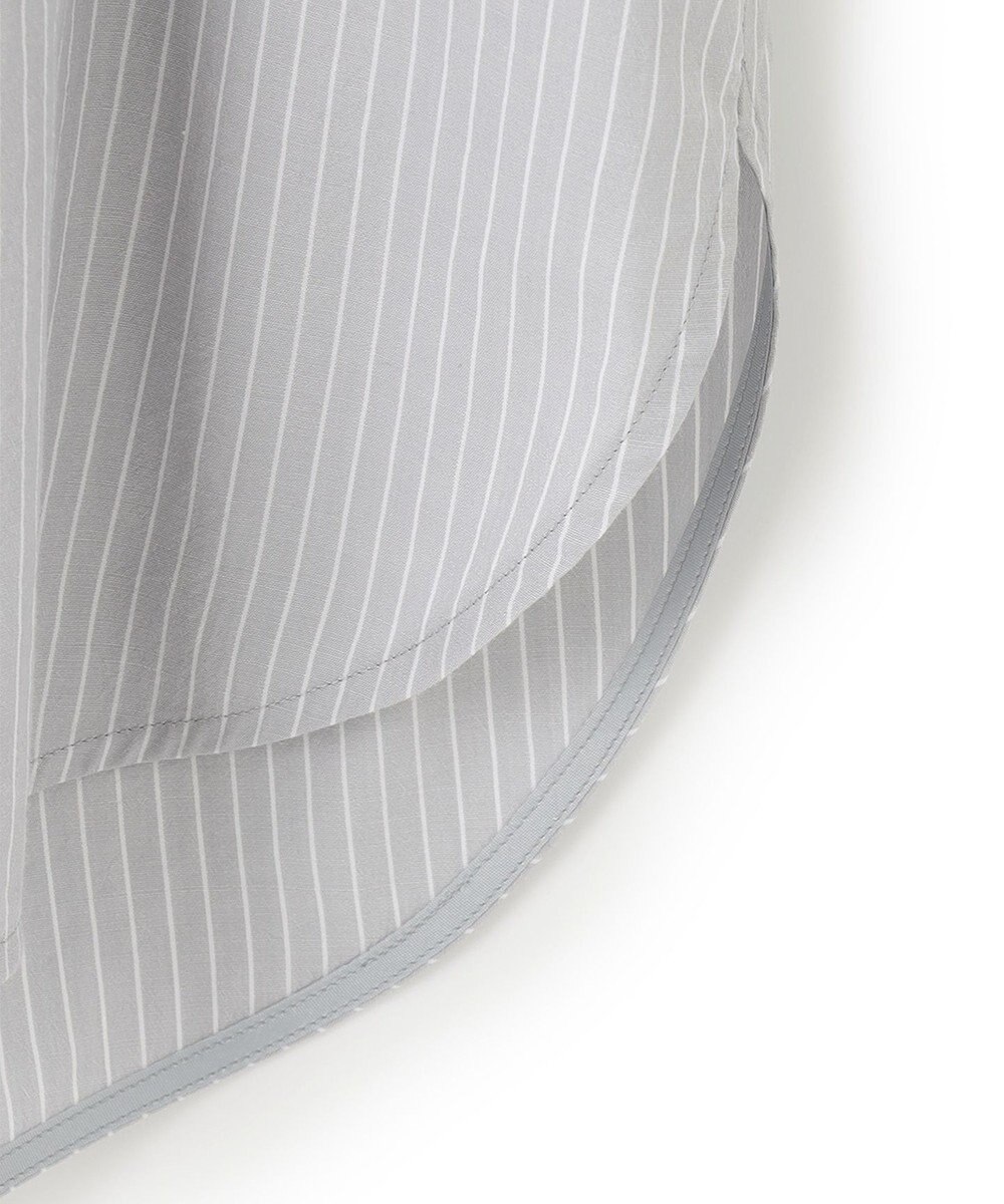 ICB 【洗える】CRySiタイプライター ボウタイ付きバンドカラーシャツ 