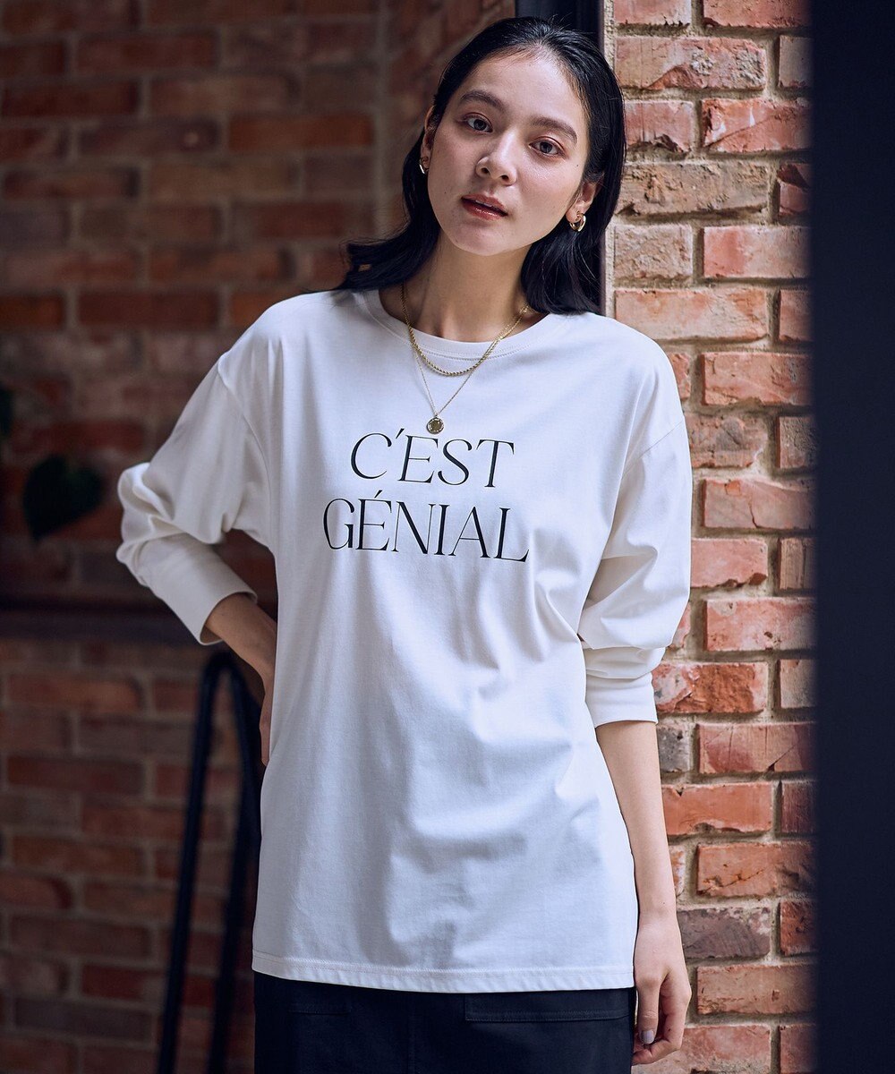 ANY ロゴロングスリーブTシャツ 