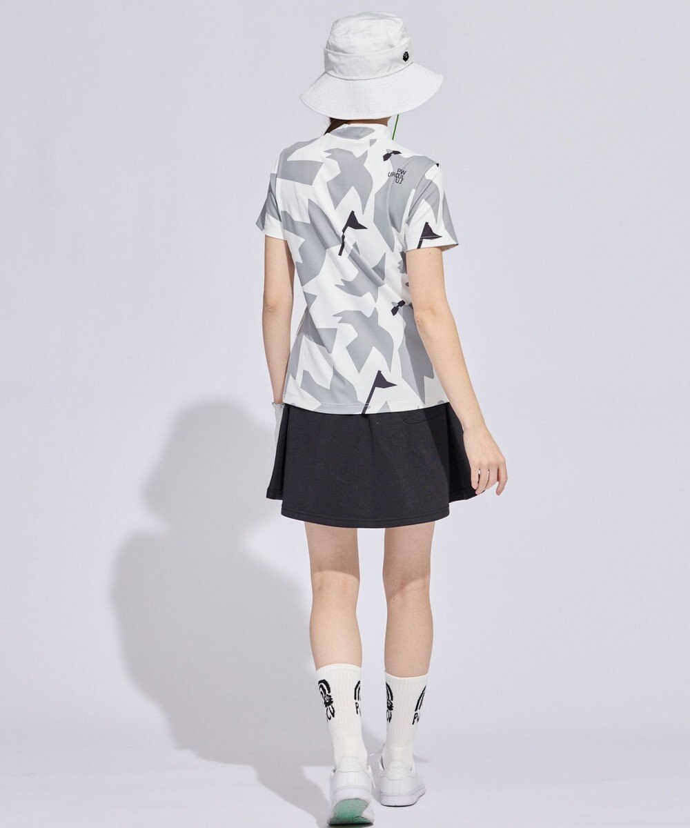 PW CIRCULUS 【WOMEN】ＤＯＶＥ柄モックネック ゴルフウェア レディース 