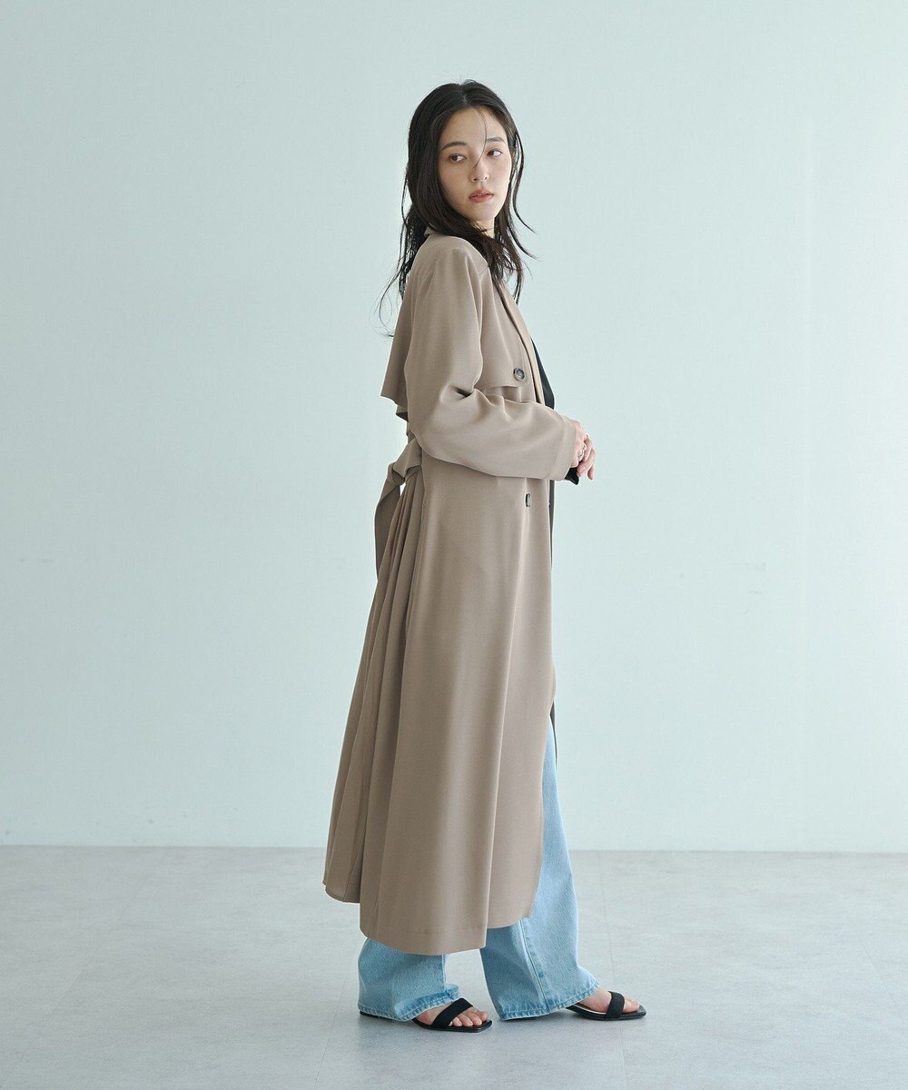 YECCA VECCA 【UVカット/花粉ガード】素材MIXトレンチコート 