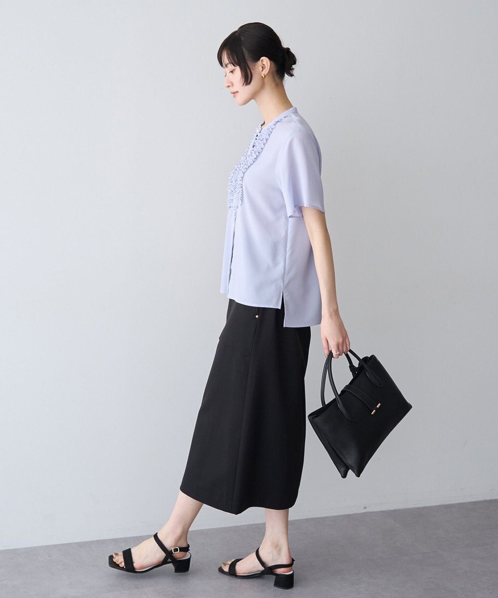 YECCA VECCA フリルデザインブラウス 