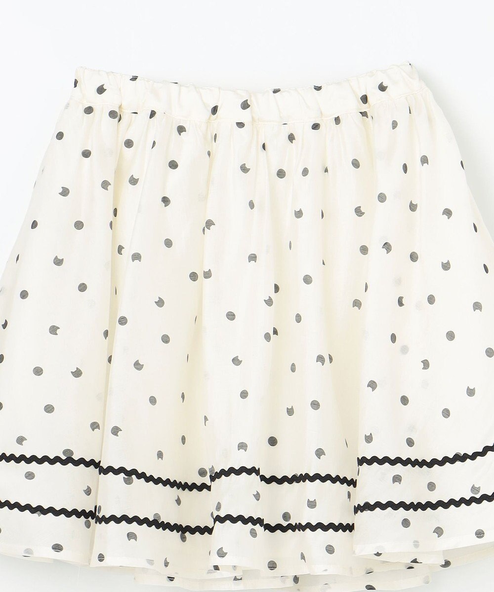 ANY KIDS ネコ×ドット スカート 