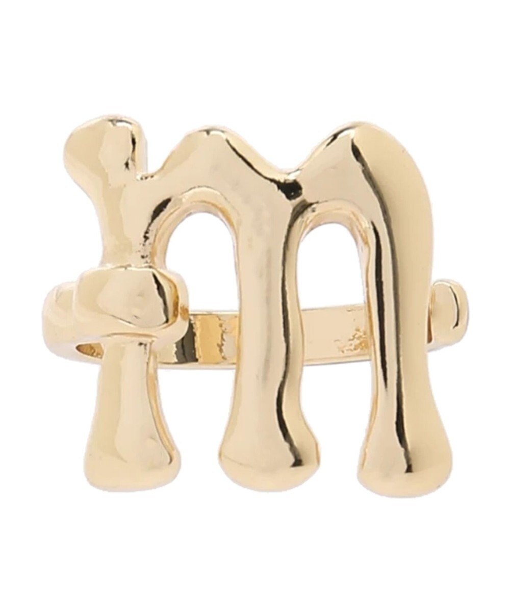 AMERICAN HOLIC イニシャルリングＧＬＤ 