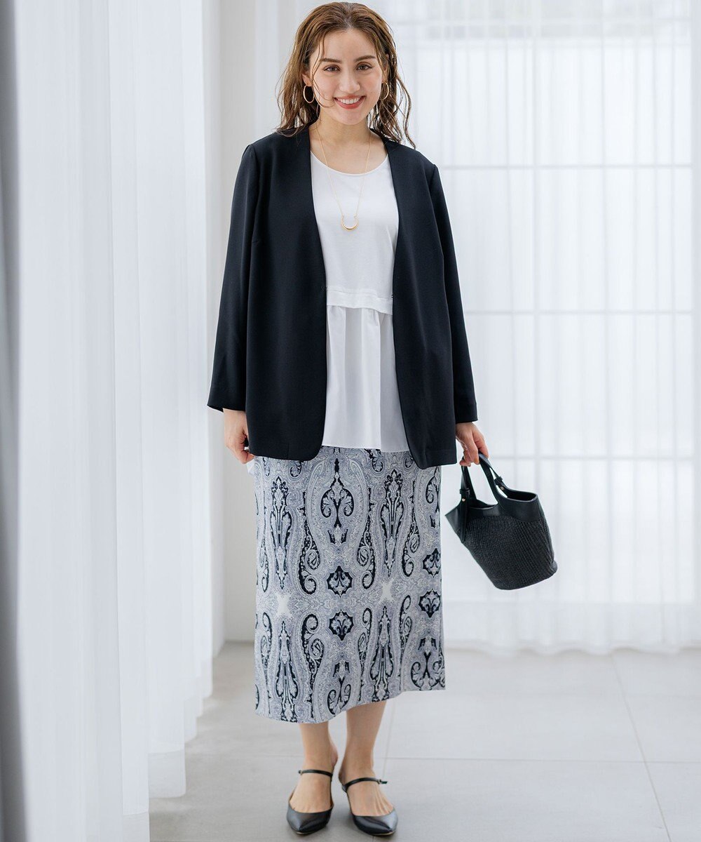 23区 L 【Lサイズ限定/好評につき新色追加】ナチュラルコットンベア タンクトップ 