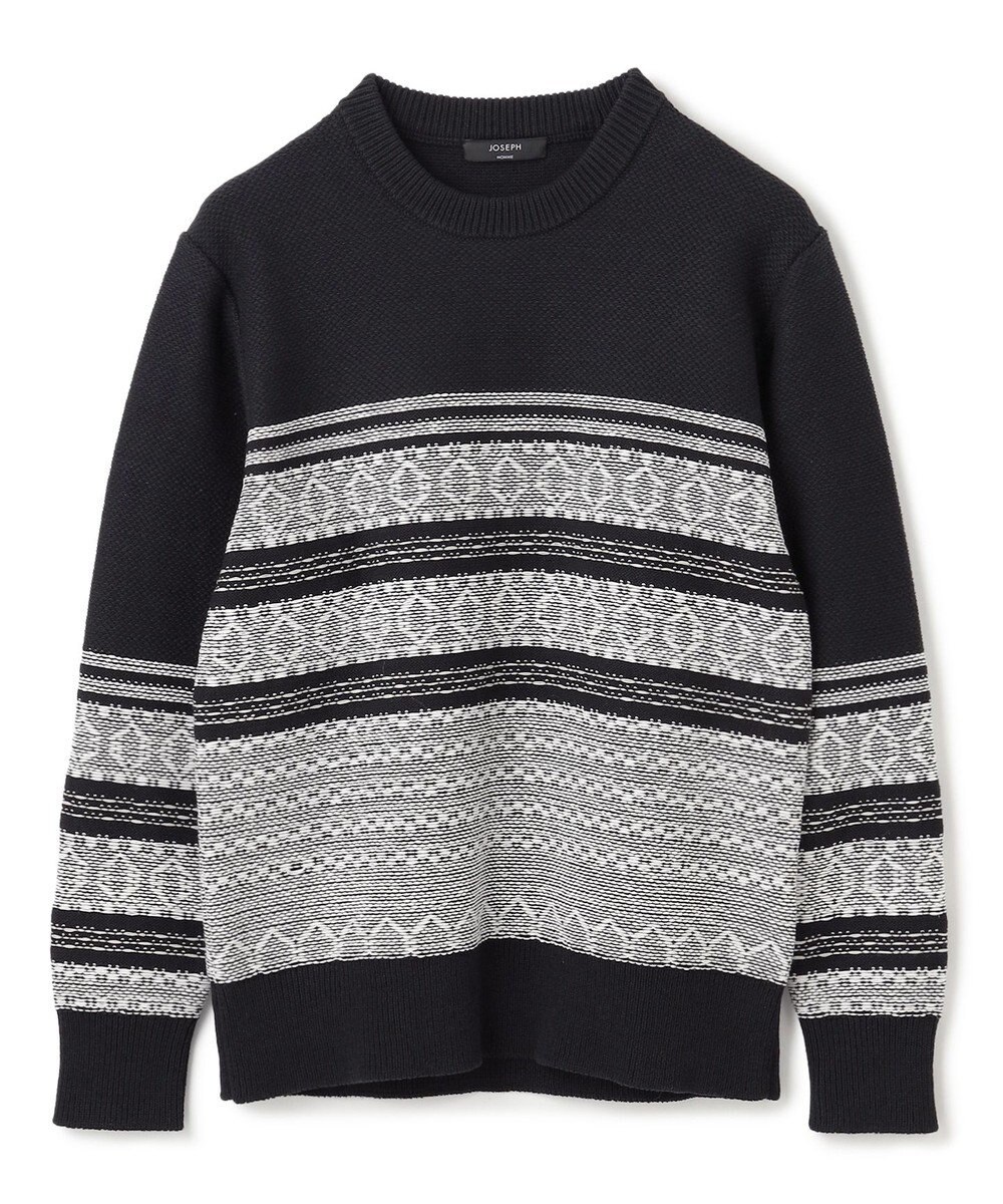 JOSEPH HOMME レボソジャガード 　クルーネックニット 