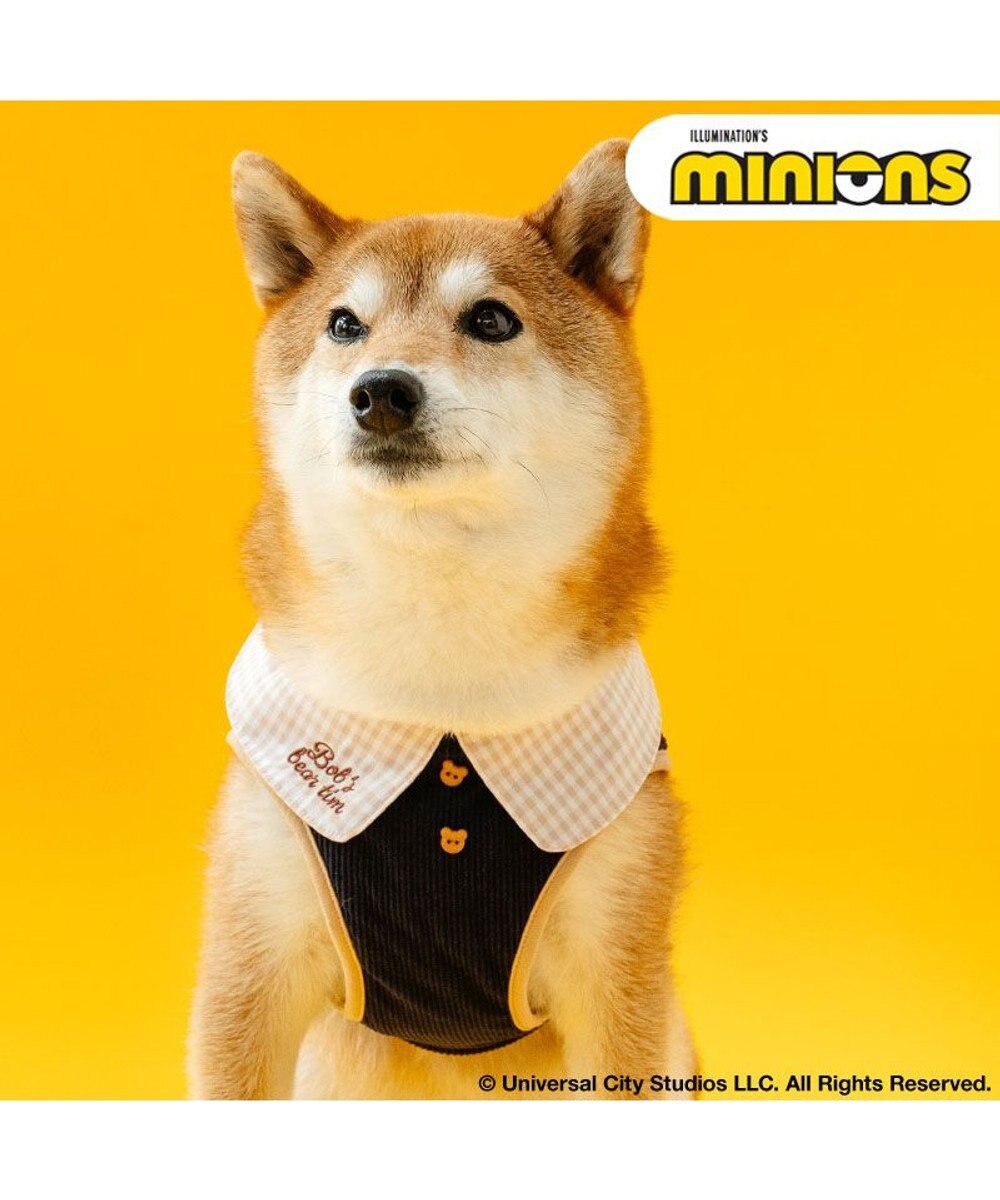 PET PARADISE ミニオン チェック ベスト ハーネス ＳＭ 中型犬 