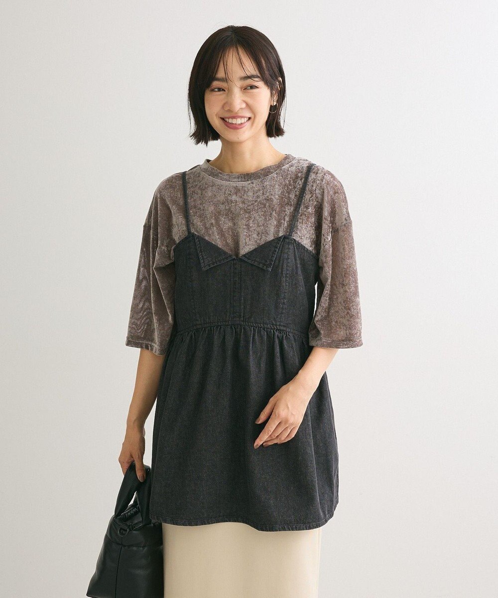 Green Parks ・ＳＵＧＡＲ　ＳＰＯＯＮ　デニムキャミチュニック 