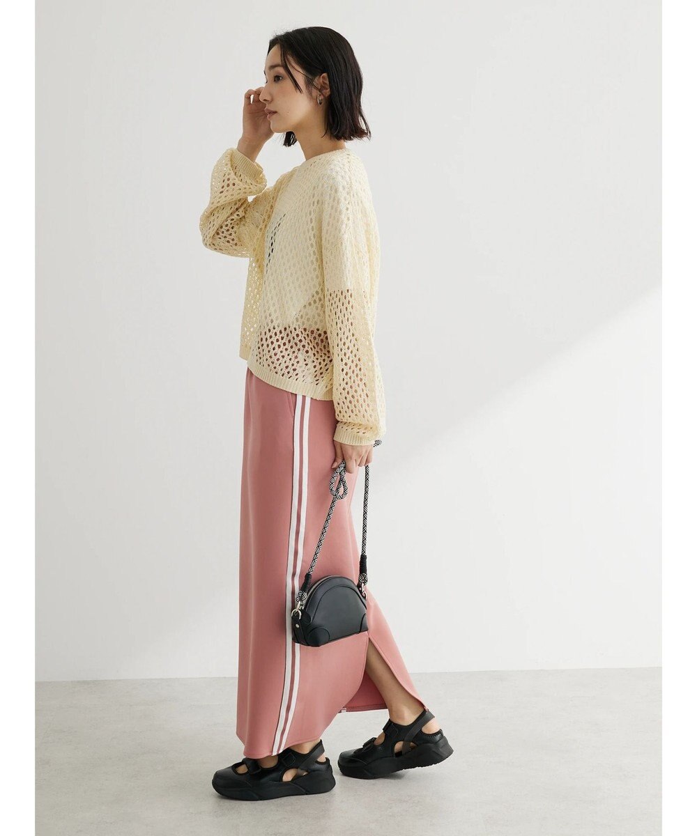 Green Parks メッシュ編みニットプルオーバー 