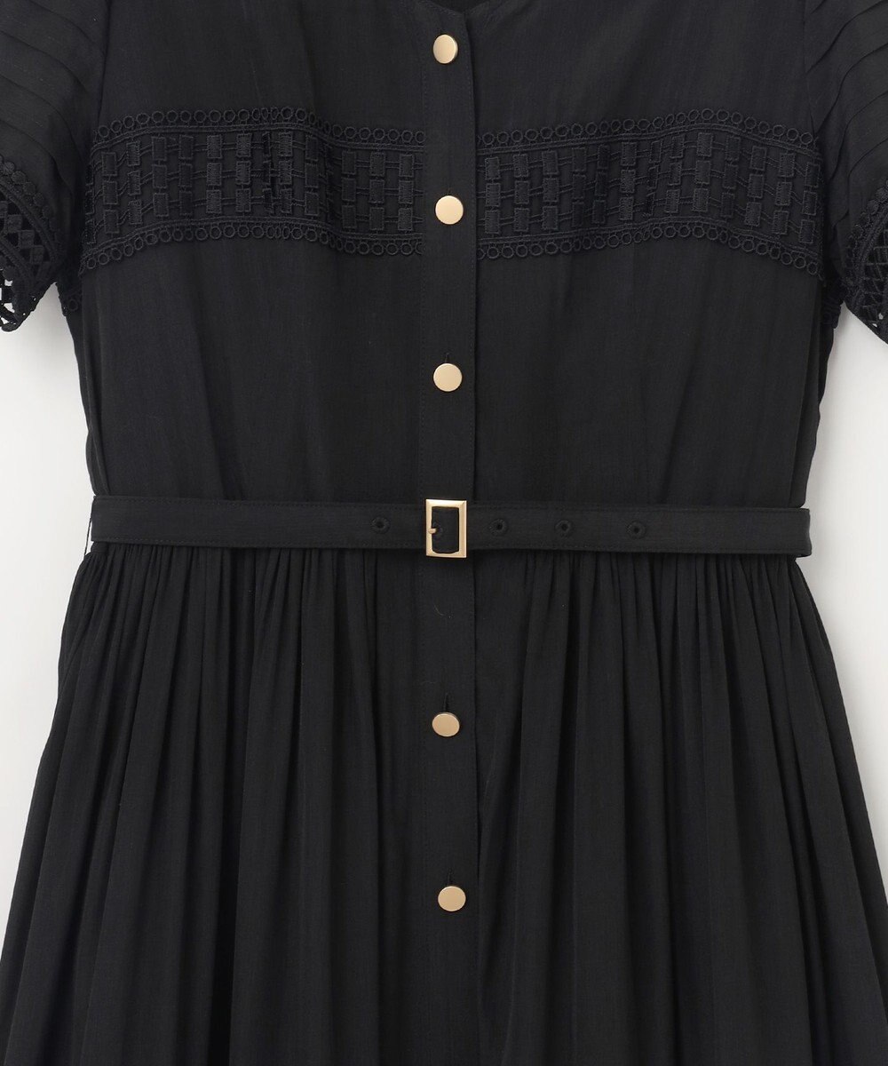 GRACE CONTINENTAL レース切替フレアワンピース 