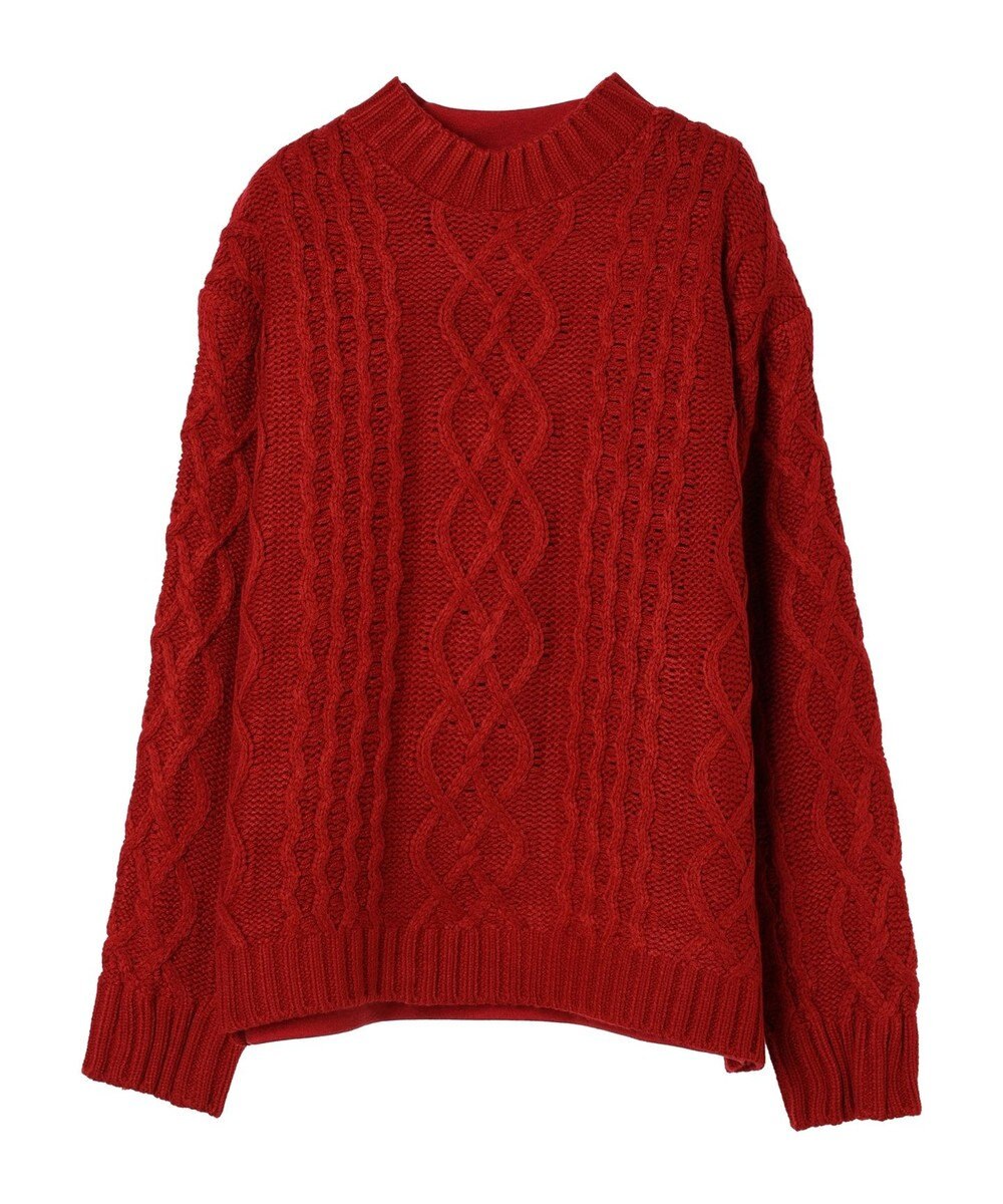 CRAFT STANDARD BOUTIQUE ケーブルニットドッキングスウェット 