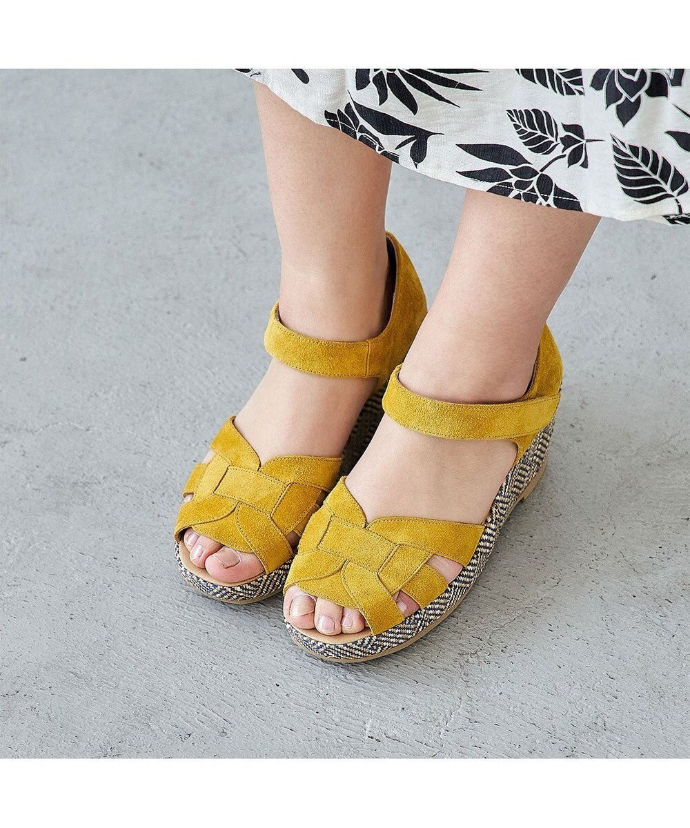 MODE ET JACOMO <D'ICI>カットワークストラップサンダル 