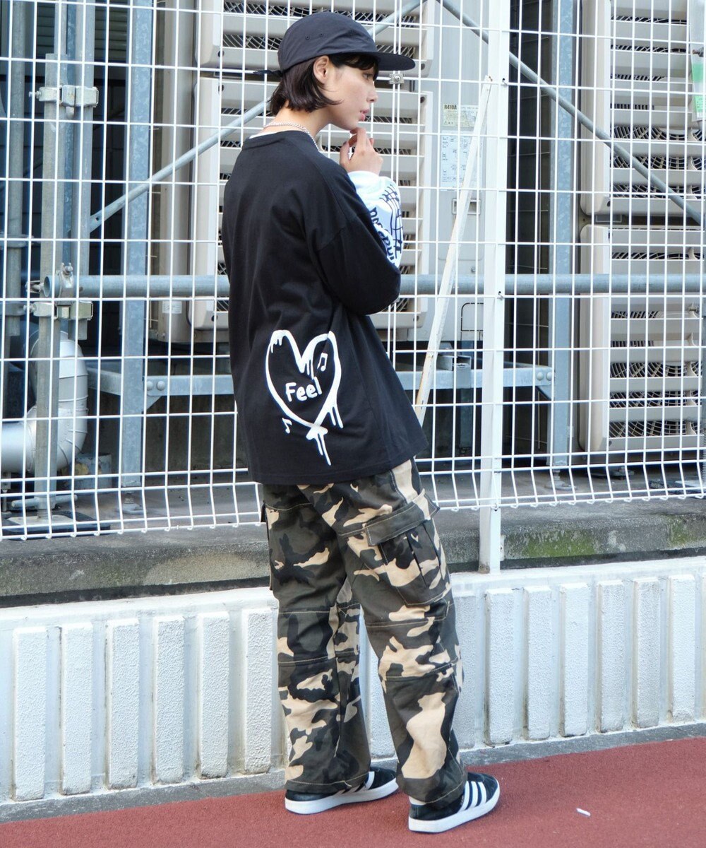 WEGO 【ユニセックス着用ITEM/2点SET】アクセ付きアンサンブルT（LS） 