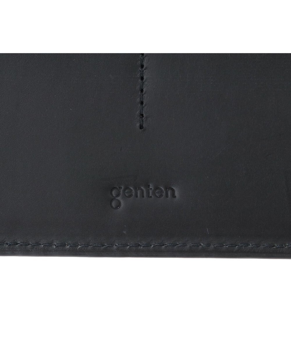 genten スクエアウォレット キップレザー長財布 
