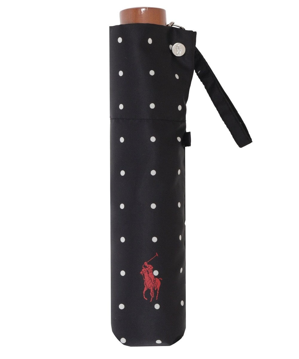 MOONBAT POLO RALPH LAUREN（ポロ ラルフローレン)ドット×ロゴ 雨傘 折りたたみ傘 