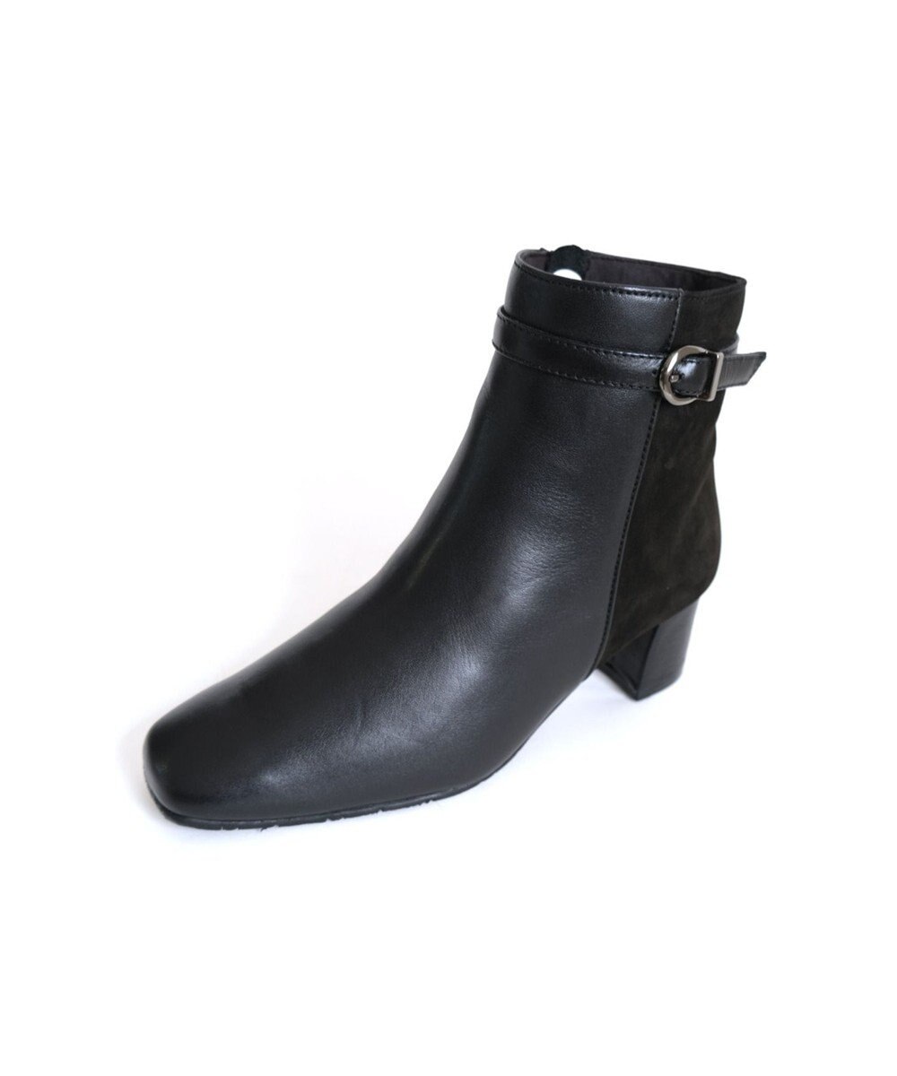 Pointer 本革スエードコンビショートブーツ 