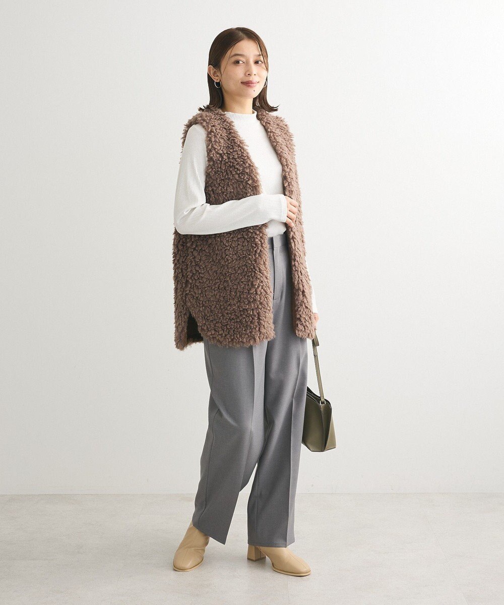 Green Parks シープライクファーベスト 