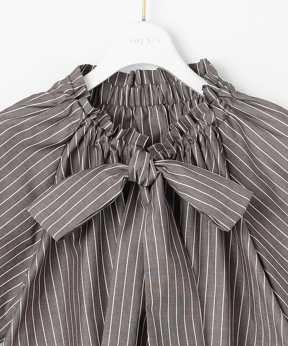 ANY SIS S 【洗える】ギャザーネック ブラウス 