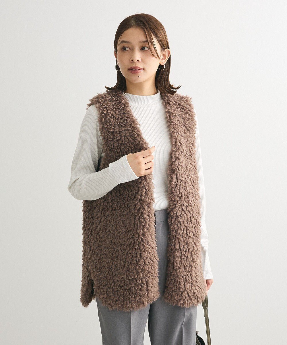 Green Parks シープライクファーベスト 