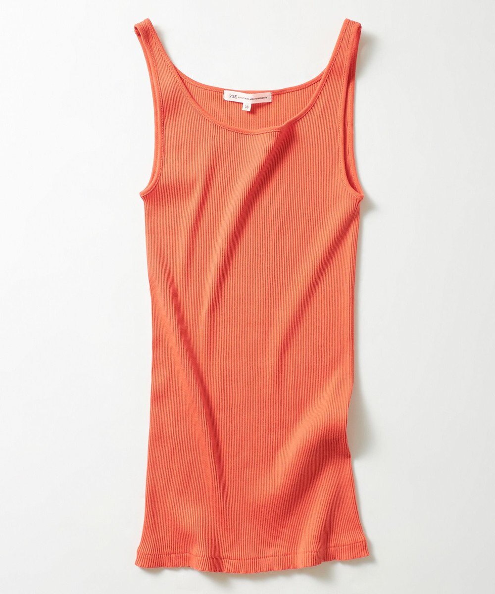 23区 S 【Oggi6月号掲載/新色追加】オーガニック コットンリブ タンクトップ 