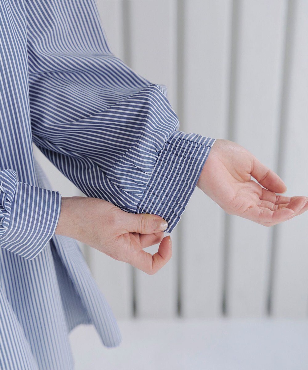 Tiaclasse 【洗える】パフスリーブチュニックブラウス 