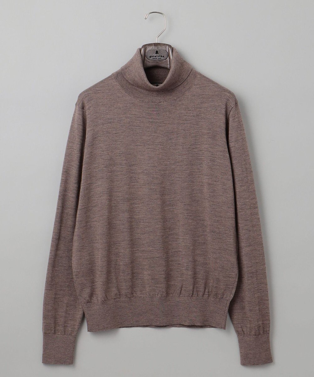 GOTAIRIKU 新色追加【洗える/チクチクしにくい/ピリングしにくい】イタリア糸 ハイゲージ タートルネックニット_WOOL100％ 
