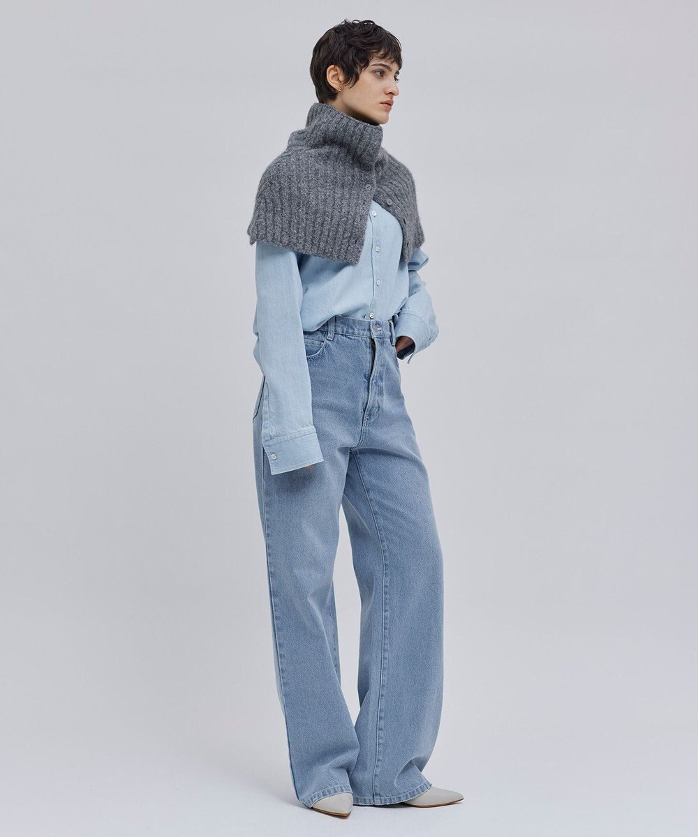 BEIGE， GLAIEULS / アルパカ混インターシャスヌード 