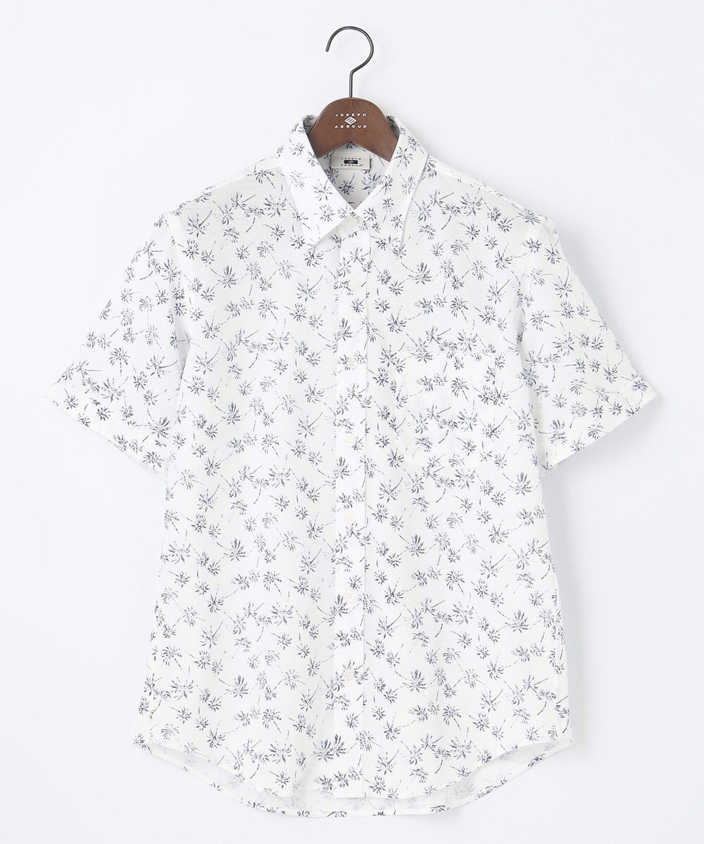 JOSEPH ABBOUD 【吸水速乾】シャンブレープリントジャージシャツ 