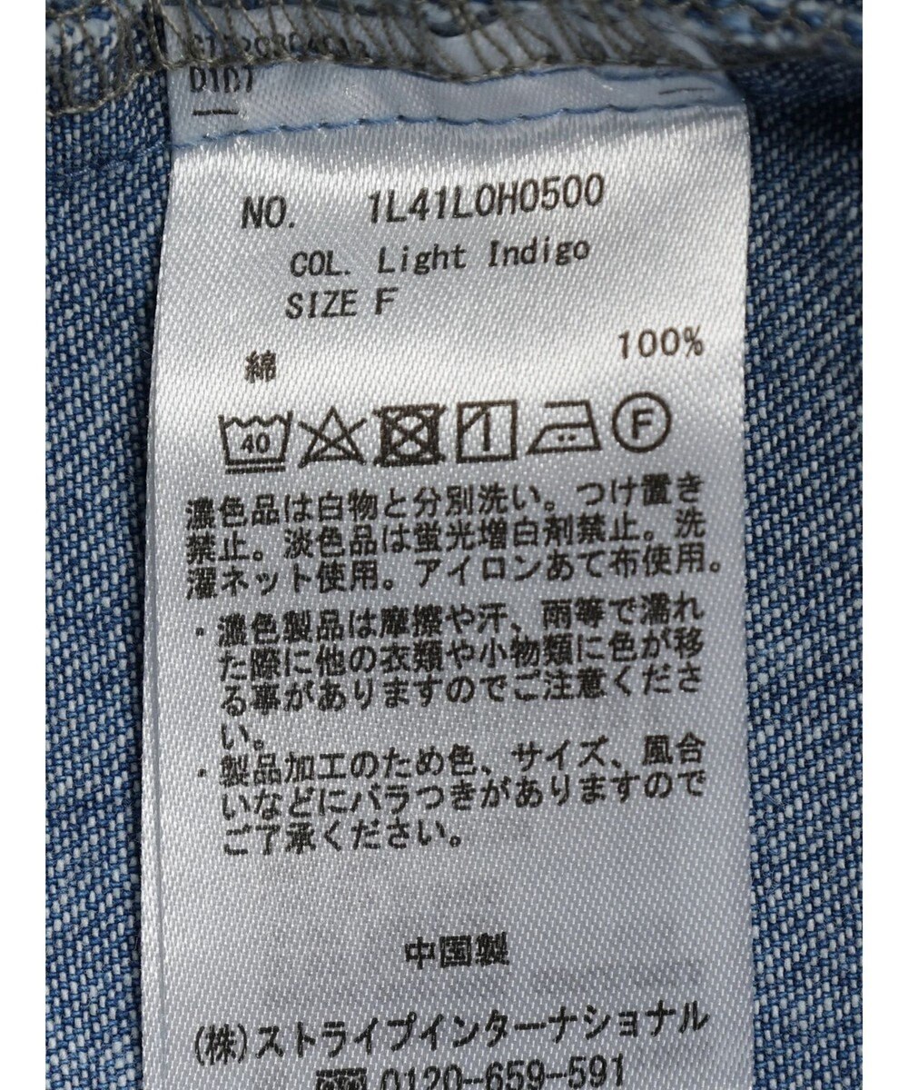 earth music&ecology デニムバックレースアップワンピース 