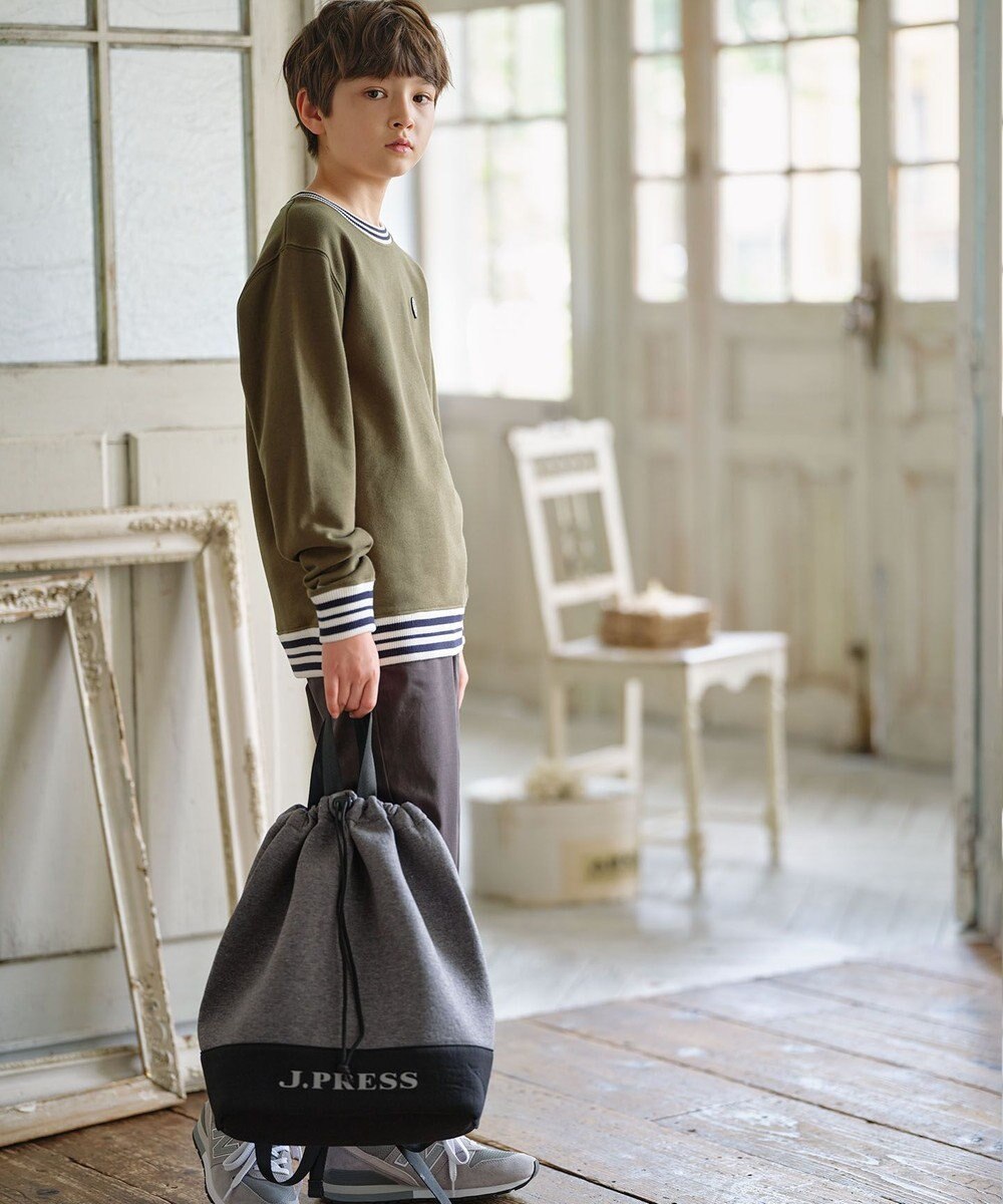 J.PRESS KIDS 【140-170cm】BICOLOR LINE COMBI トレーナー 