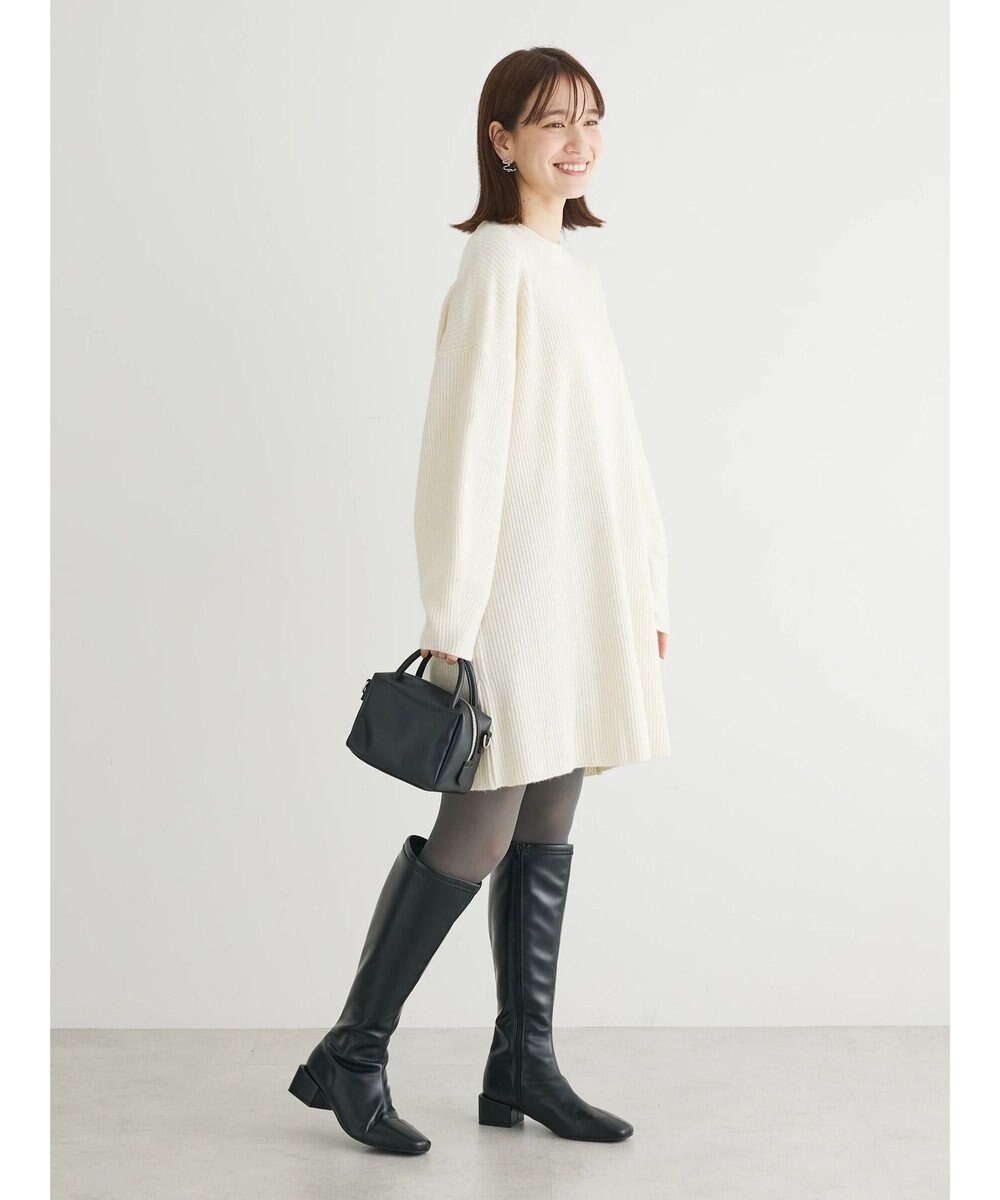 Green Parks リブニットミニワンピース 