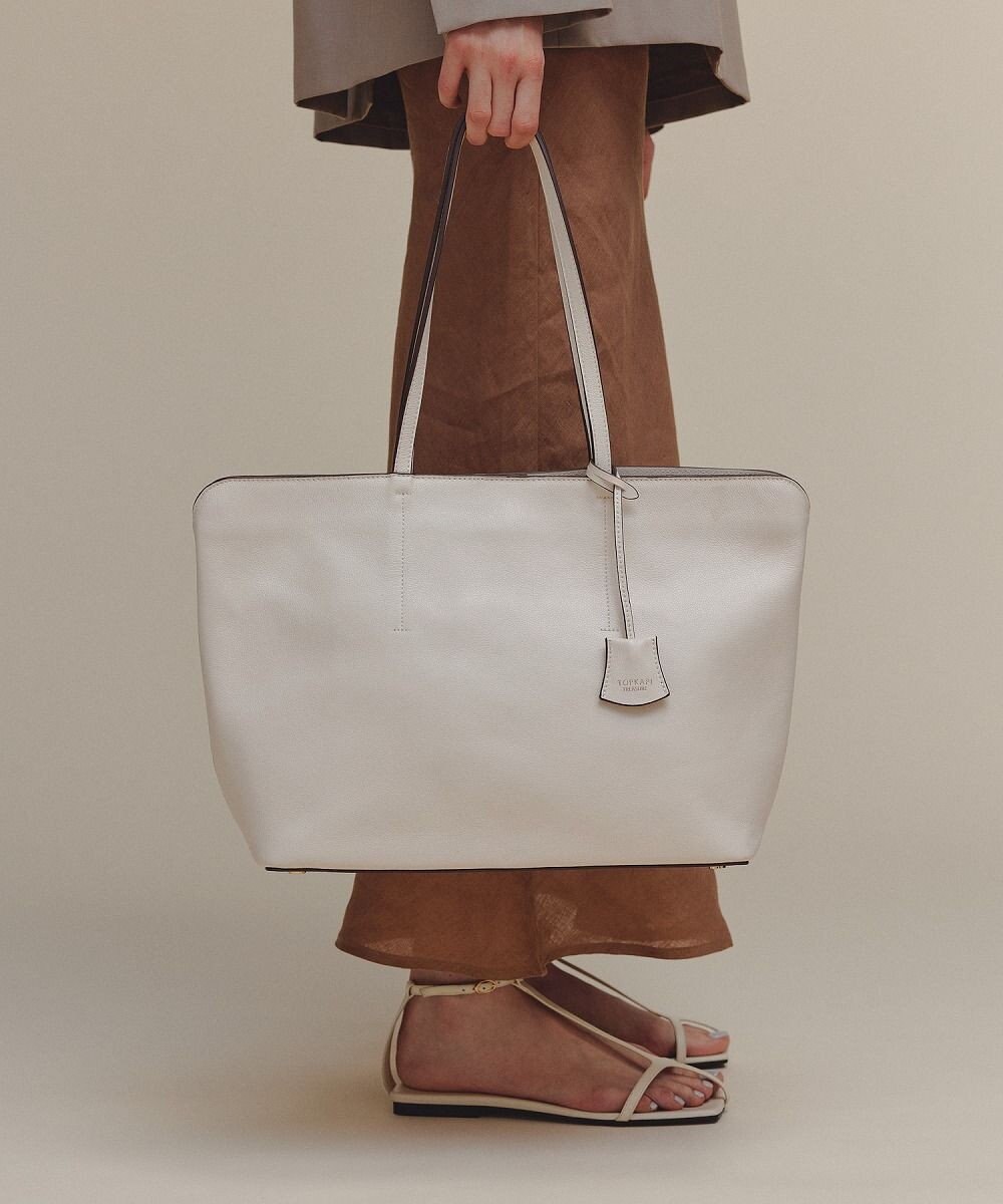 TOPKAPI 【TREASURE TOPKAPI】フロントステッチ　レザーA4トートバッグ 