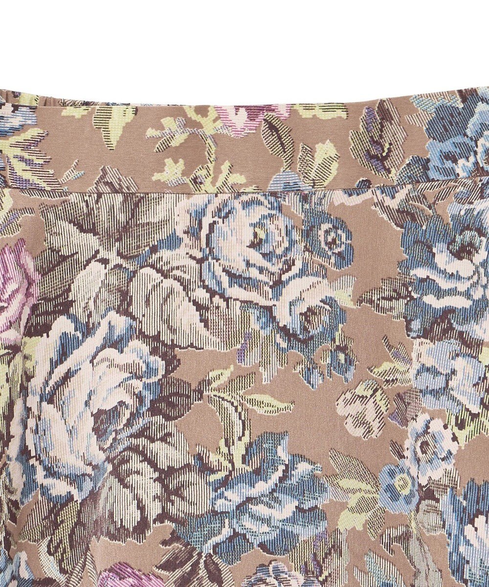 YECCA VECCA ゴブラン柄フレアスカート 