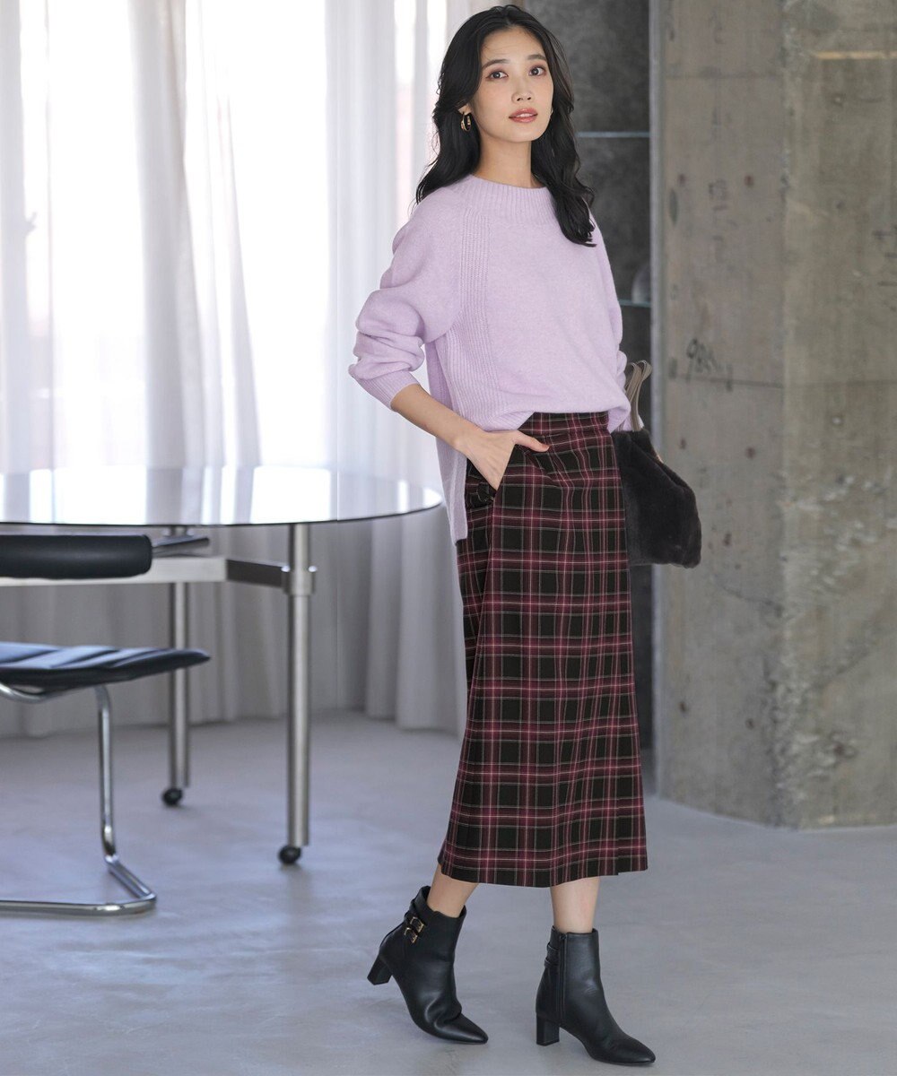 ANY SIS ボートネックAir ニット 