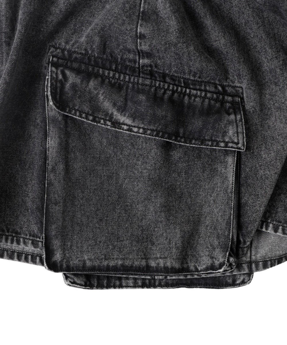 WEGO カーゴポケットデニムミニスカート 