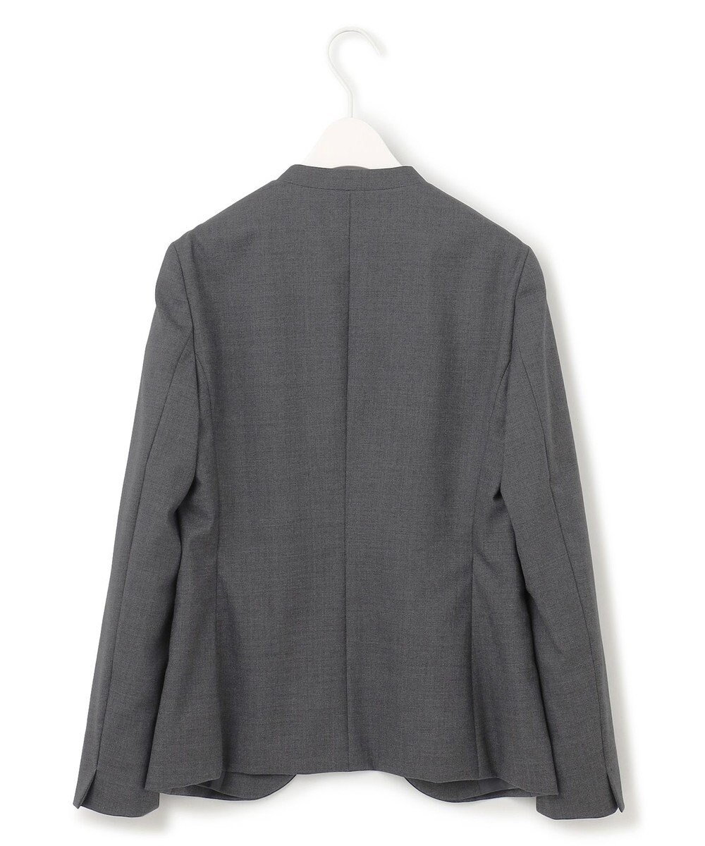 ICB L 【セットアップ対応】ウールストレッチ ノーカラージャケット 