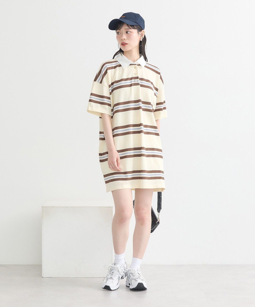 earth music&ecology レトロボーダーラガーミニワンピース 