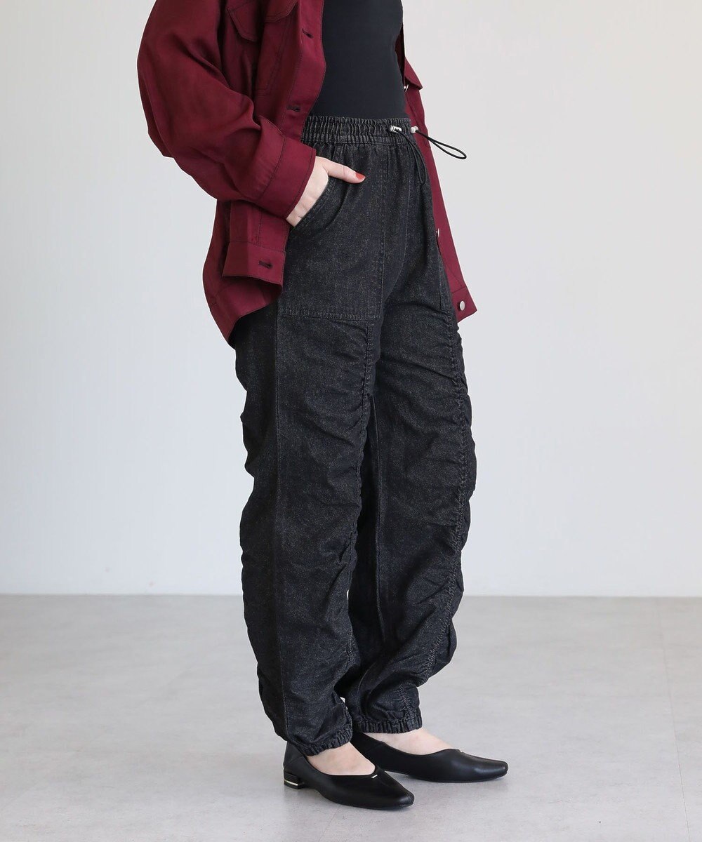 Green Parks ・ＳＵＧＡＲ　ＳＰＯＯＮ　デニムギャザーパンツ 