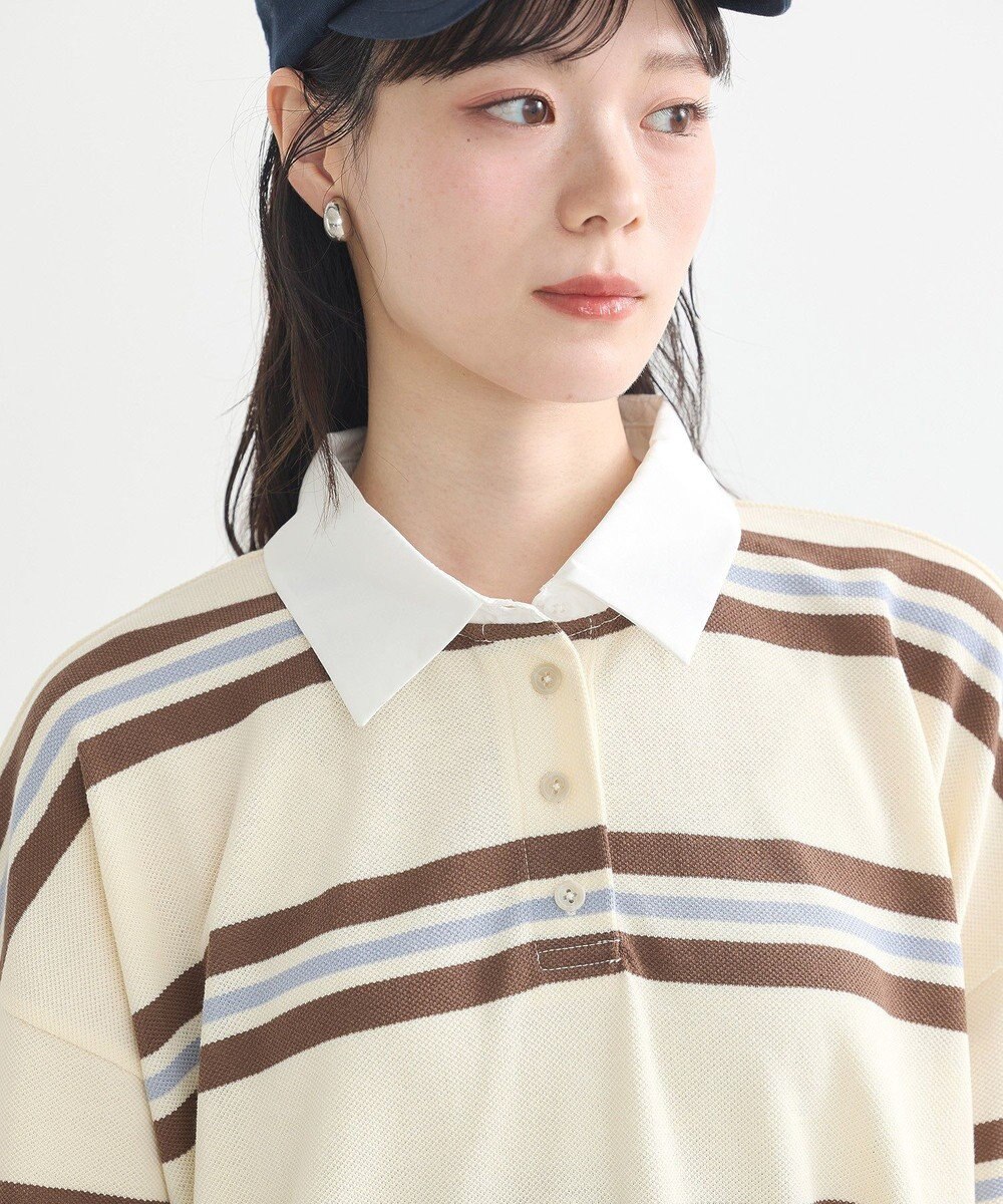 earth music&ecology レトロボーダーラガーミニワンピース 