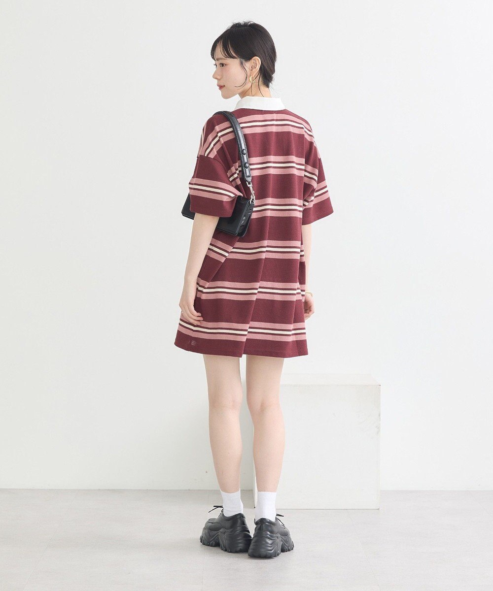 earth music&ecology レトロボーダーラガーミニワンピース 